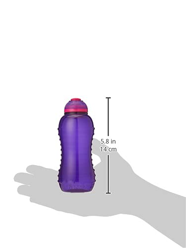 Sistema Twist 'n' Sip Bottle, 330 ml-Assorted Colours, BPA-Free Plastic