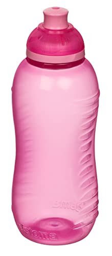 Sistema Twist 'n' Sip Bottle, 330 ml-Assorted Colours, BPA-Free Plastic