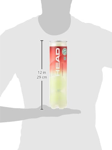HEAD Championship Tennis Balls (4 Balls), Yellow
