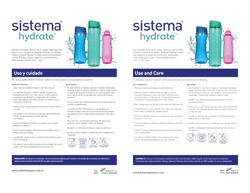 Sistema Twist 'n' Sip Bottle, 330 ml-Assorted Colours, BPA-Free Plastic