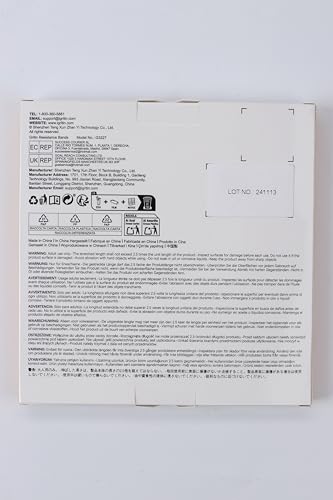 Gritin Resistance Bands, [Set of 5] Skin-Friendly Resistance Fitness Exercise Loop Bands with 5 Different Resistance Levels - Carrying Case Included - Ideal for Home, Gym, Yoga, Training