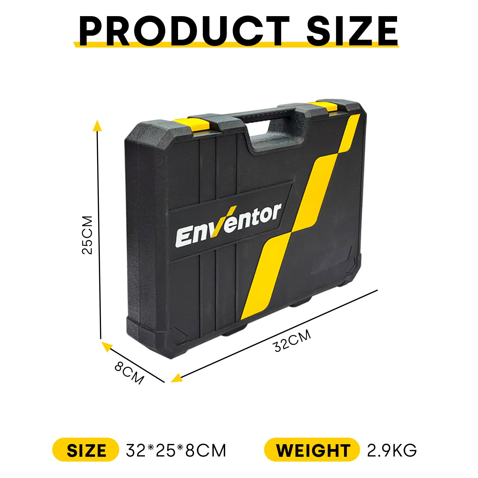 Enventor Tool Kit Set, 108PCS General Household Hand Tool Kit with Storage Toolbox, Small Tool Kits for Home