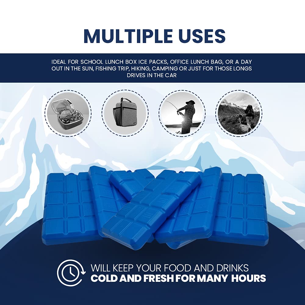 Ice Blocks 200ml x 6 – Coolant that Simply Stays Frozen for Longer – 12+ Hrs Chilled - BEVERAGES done RIGHT