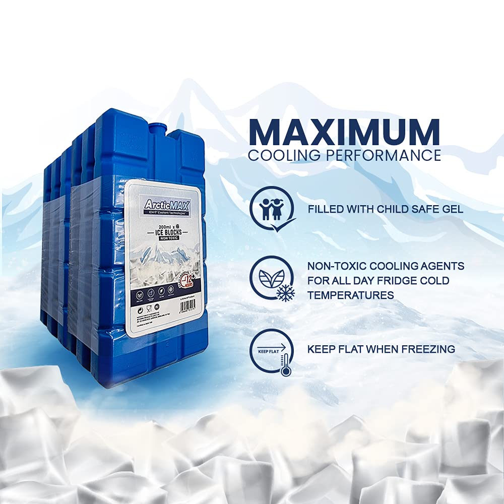 Ice Blocks 200ml x 6 – Coolant that Simply Stays Frozen for Longer – 12+ Hrs Chilled - BEVERAGES done RIGHT