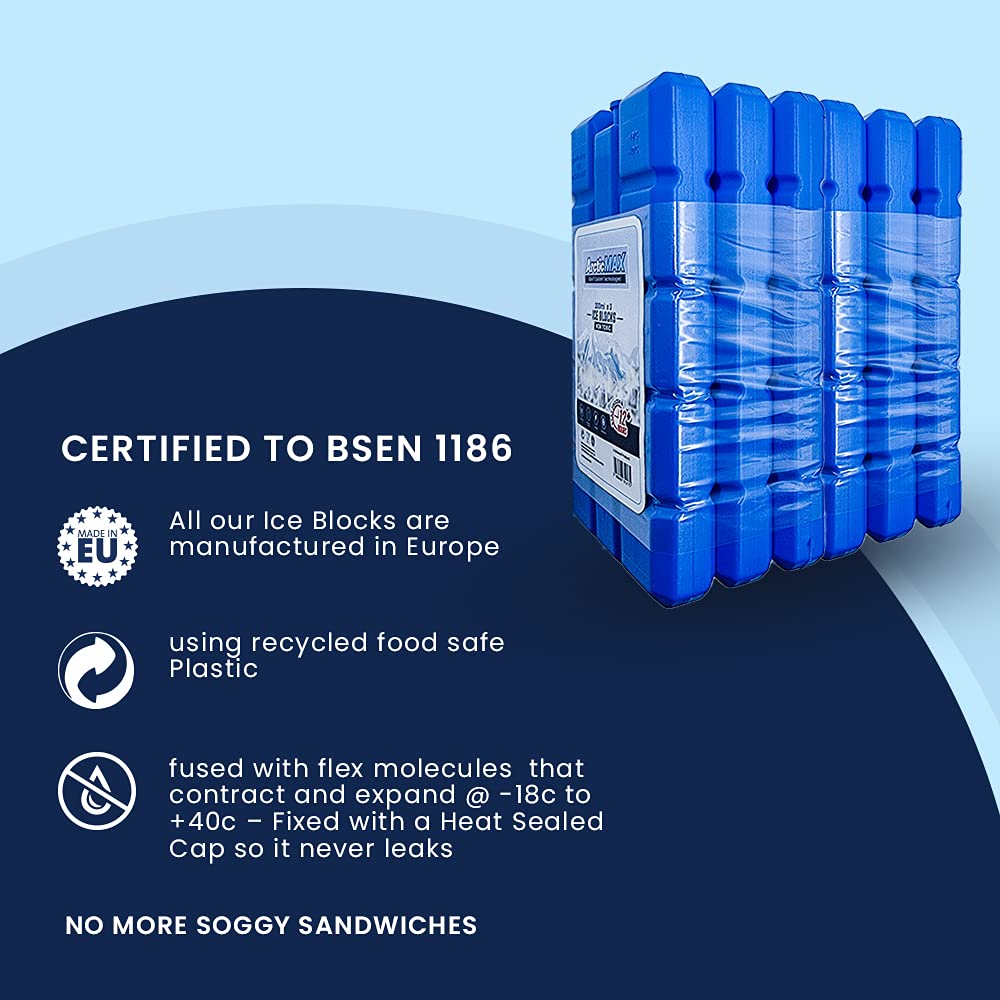 Ice Blocks 200ml x 6 – Coolant that Simply Stays Frozen for Longer – 12+ Hrs Chilled - BEVERAGES done RIGHT