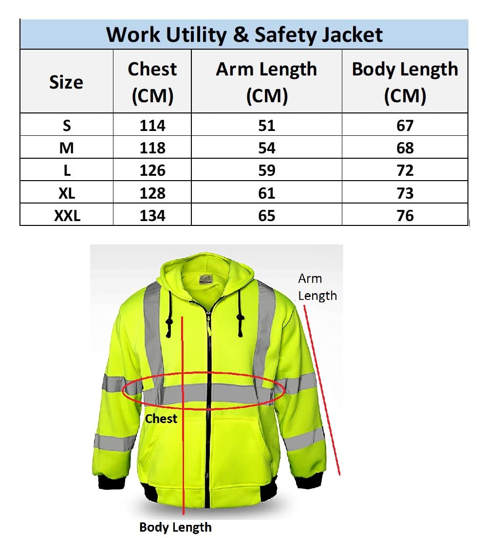 shelikes Hi VIS Viz & Plain Rainsuit 2 Piece Set High Visibility Men Women Hooded Puddle LaShelikes dies Rain Suit Jacket & Trousers Waterproof PVC Workwear Rain Wear Size S-4XL (Orange Hi Vis, XL)