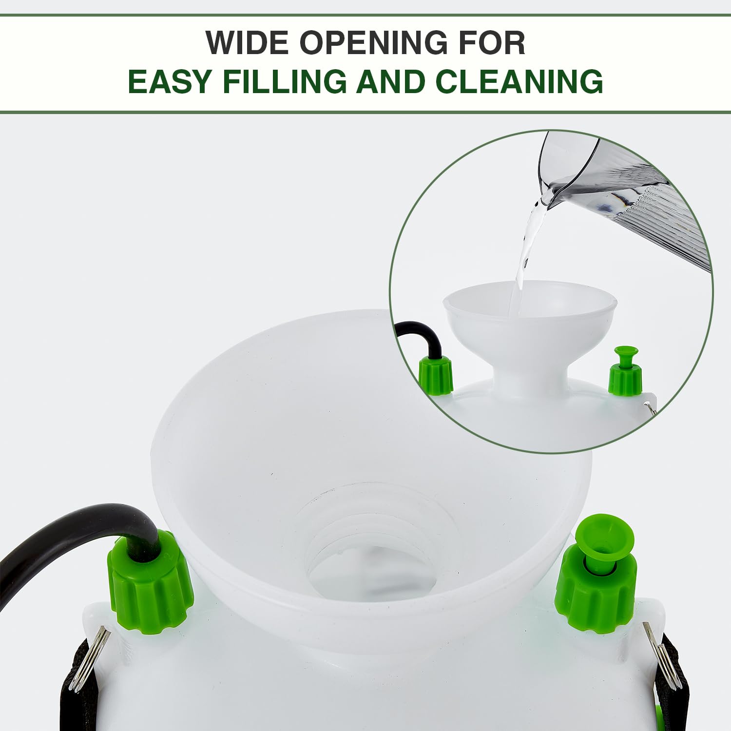 ANSIO® Garden Sprayer 5 litre Pressure Pump Action, Weed Killer,Water Pump Sprayer, Ideal with Pesticides, Insecticides, Fungicides.