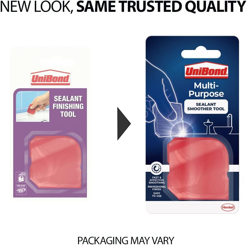 Unibond Sealant Finishing Tool, Effective Sealant Tool for a Smooth & Professional Finish, Sealant Smoother for All Sealants, Silicone Sealant Tool for Wall & Floor Applications