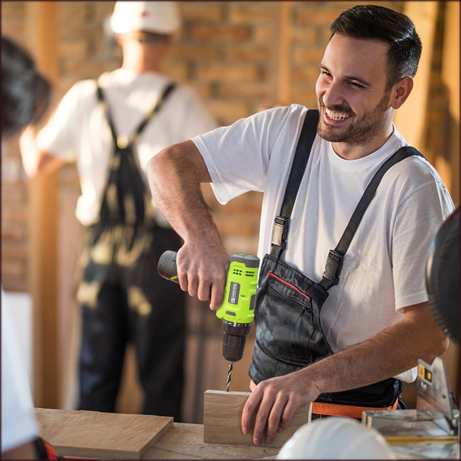 FADAKWALT 12V CordlessDrill, Battery Power Drill Drivers, 3/8” inch Keyless Chuck, Electric Screwdriver Kit, 21+1 Torque Setting, Combi Drill with Li-Ion Battery and Charger