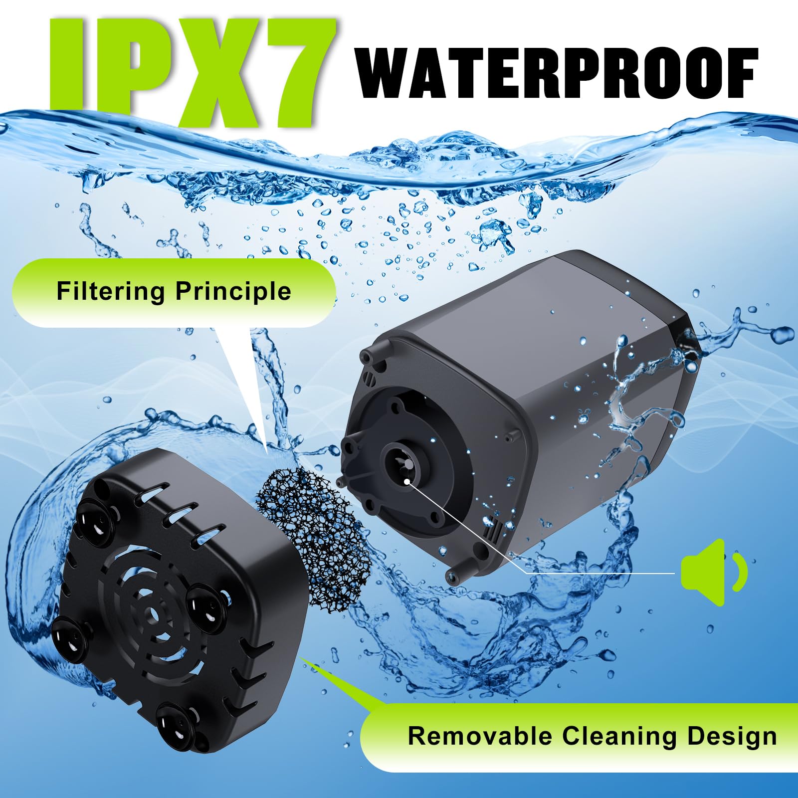 Spopal Portable Shower for Camping, [Long-Lasting] 6000mAh Rechargeable Camping Shower Pump with Intelligent LED Display, 4 Spray Modes, IPX7 Waterproof Outdoor Shower Kit for Hiking Travel Pet (Grey)