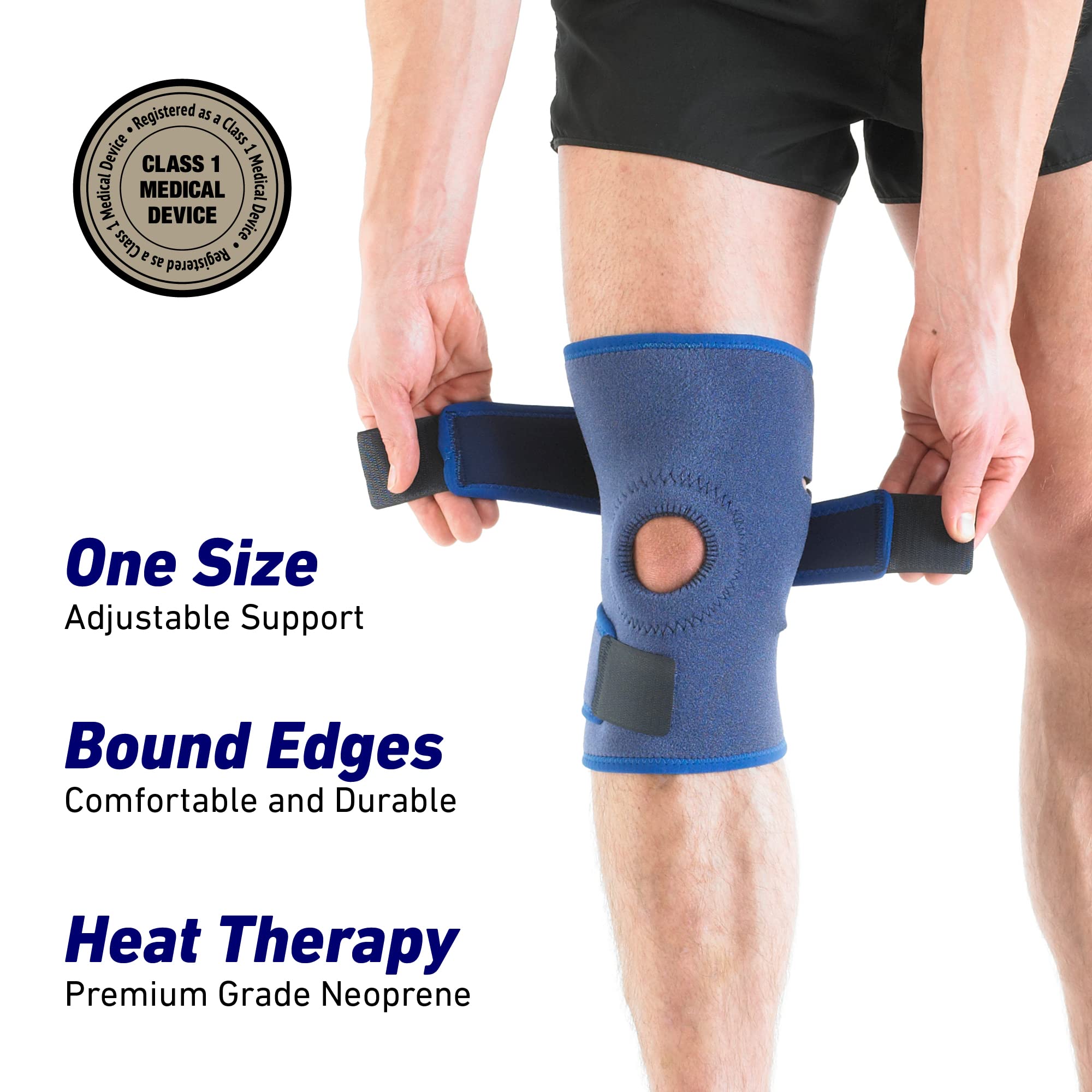 Neo-G Knee Support Open Patella - Knee Brace For Arthritis, Joint Pain Relief, ACL, Meniscus Tear, Runners Knee, Walking, Running - Knee Supports for Joint Pain Men and Women - Adjustable