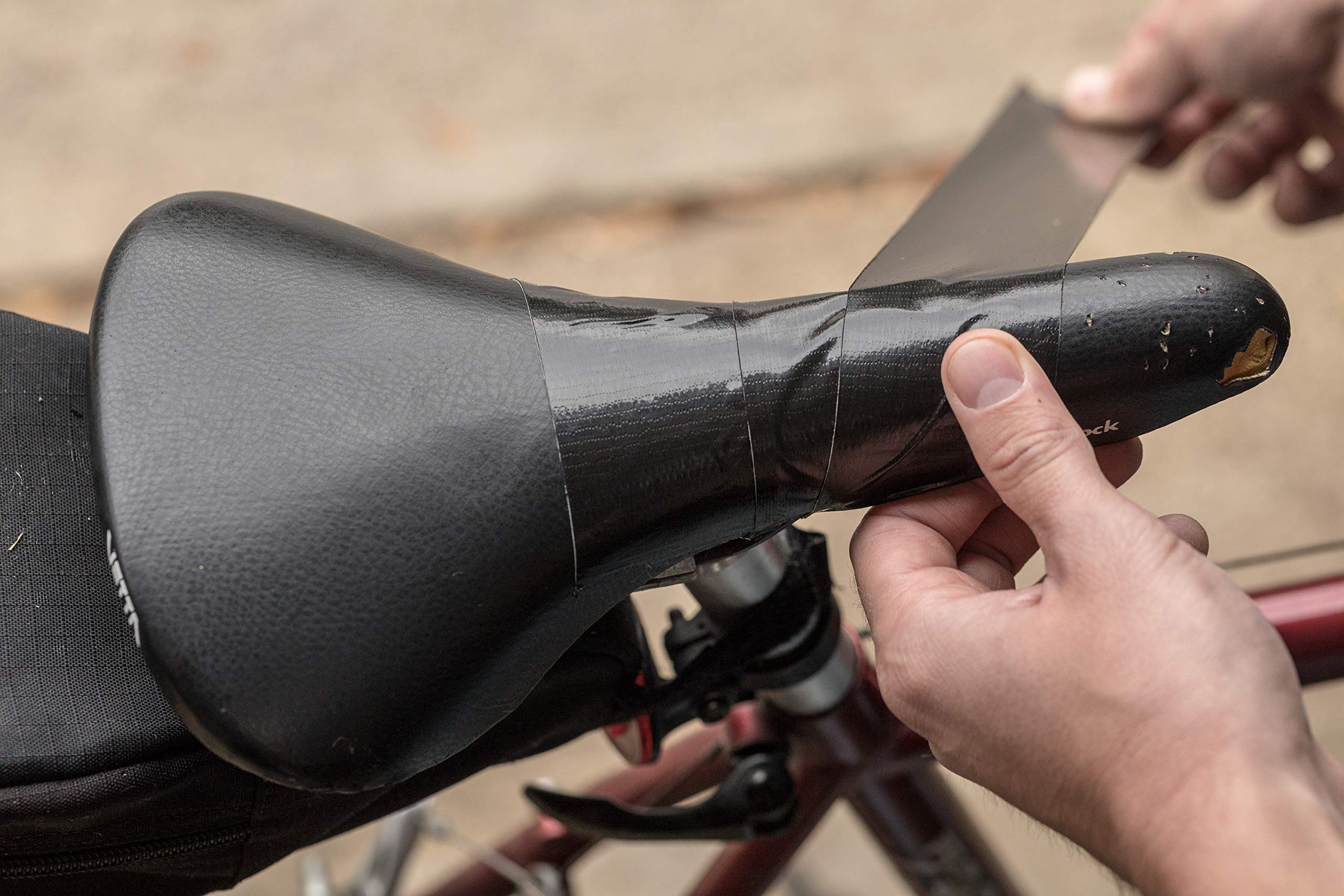 Duck Tape Original Black, 50mm x 25m. The original high strength waterproof gaffer and duct adhesive cloth repair tape