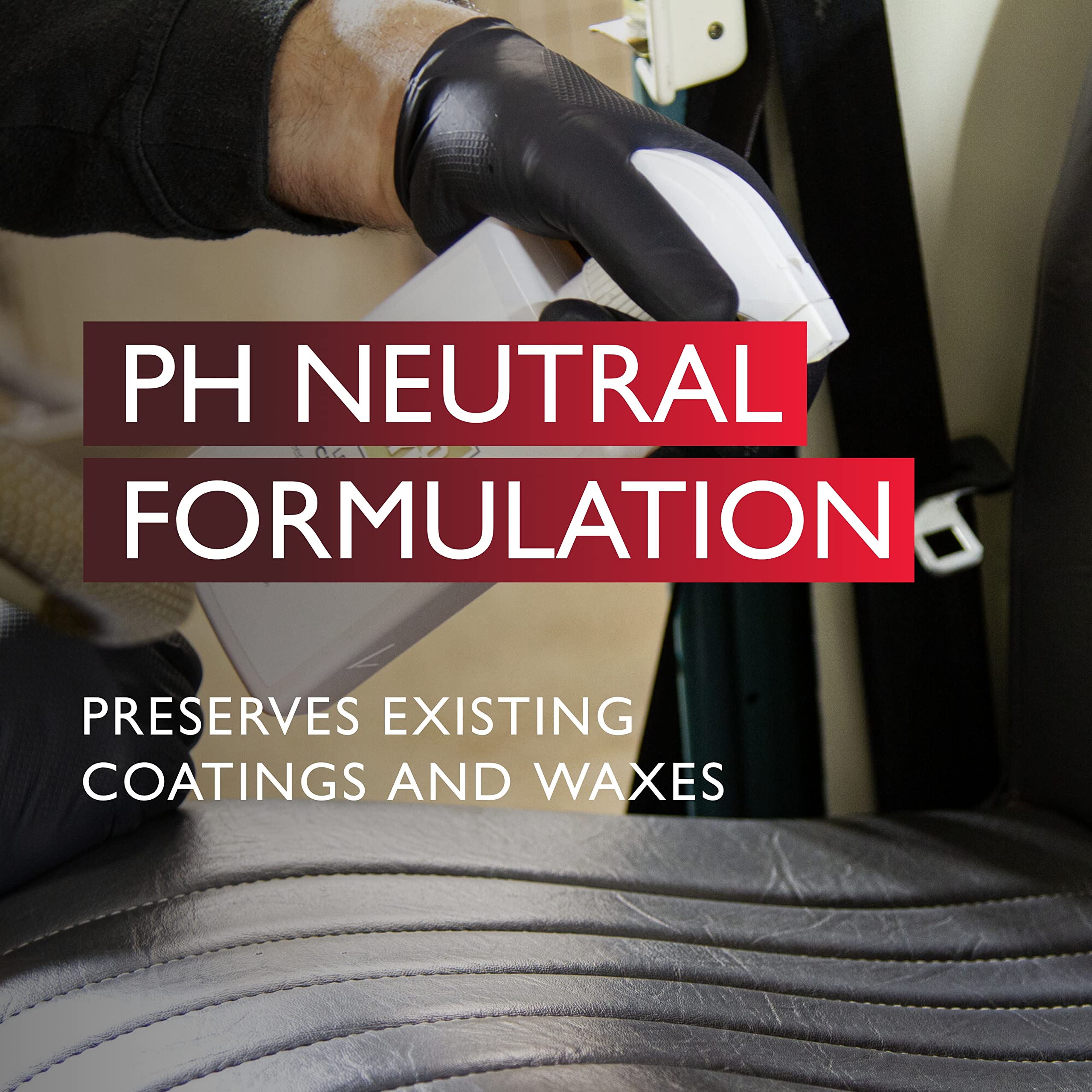 Autoglym Leather Cleaner, 500ml - Car Leather Cleaner Deep Cleans and Freshens Automotive Leather Upholstery, white